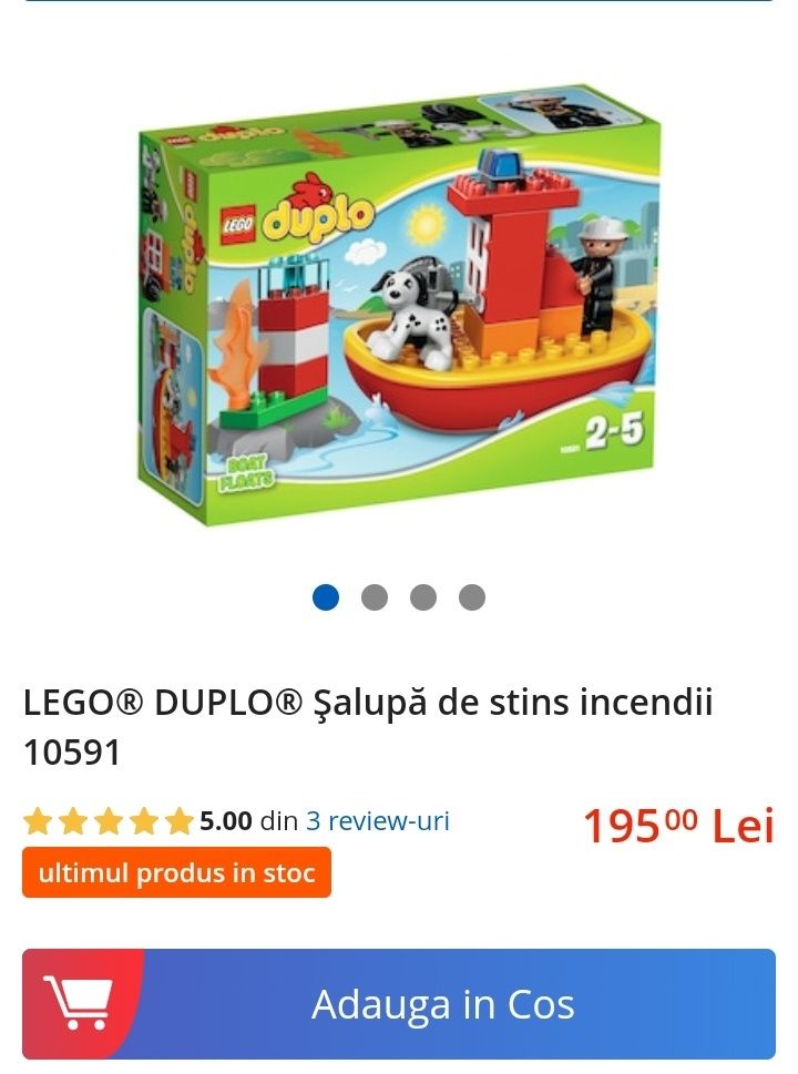 Lego duplo 10591 - Salupa de stins incendii