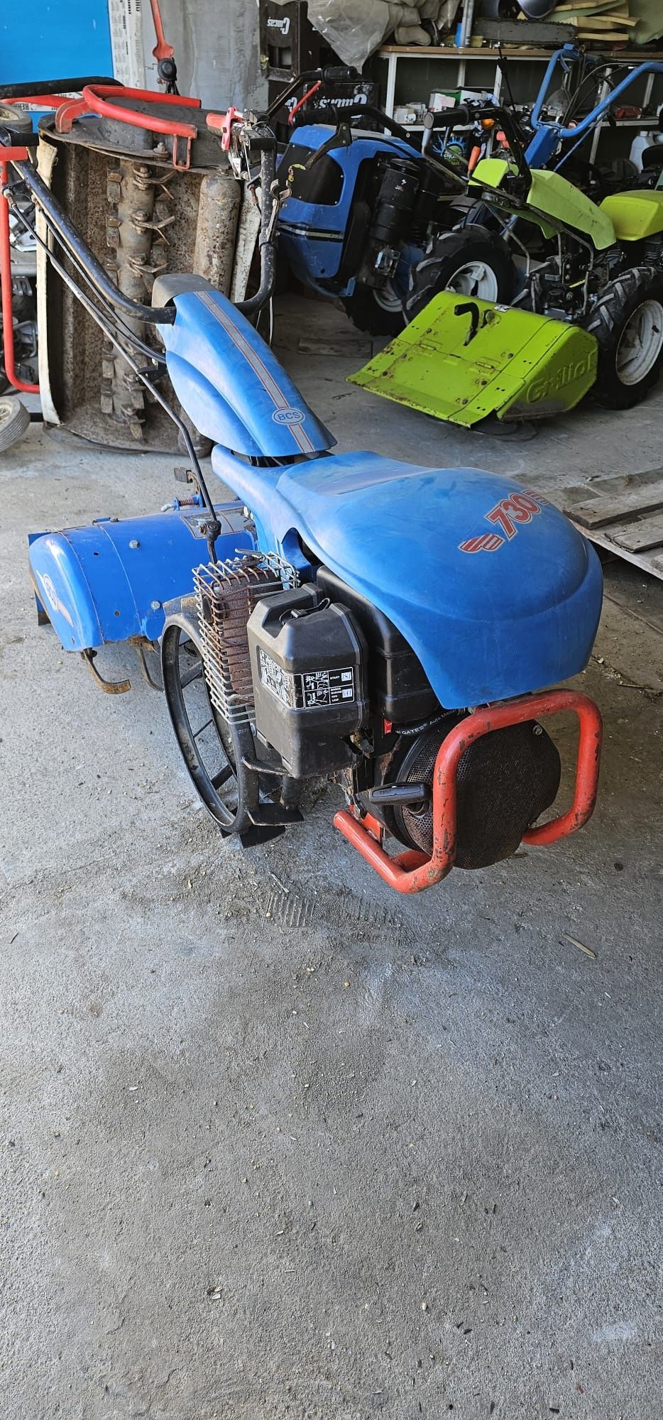 Motocultor profesional Bcs 730,10cp + freza