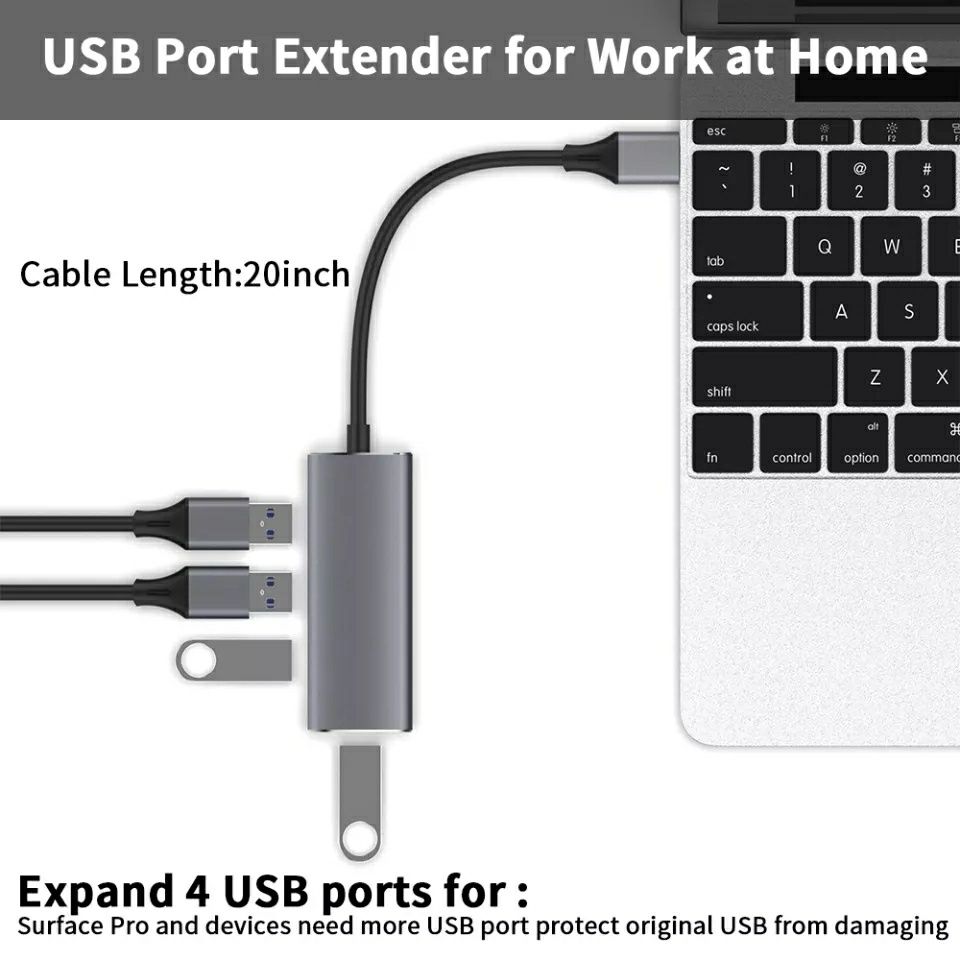 USB HUB OTG Type-C на 4 порта USB 3.0. Качественный!!! Алматы