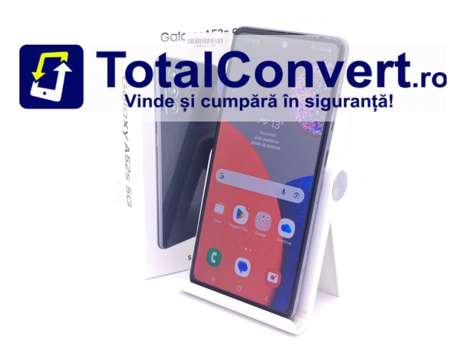 Samsung A52s 5G 128GB Black 6GB Dual SIM, Garantie 24 luni | #D88661