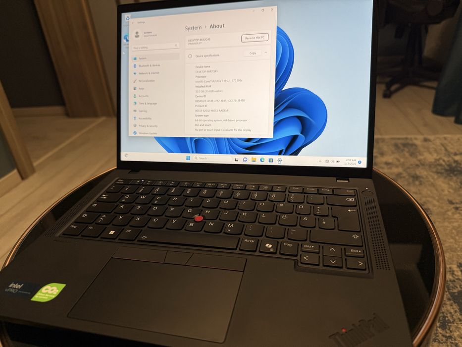Lenovo T14 Gen5 14" Touch Ultra7 155U 32GB Ram , garantie 2028