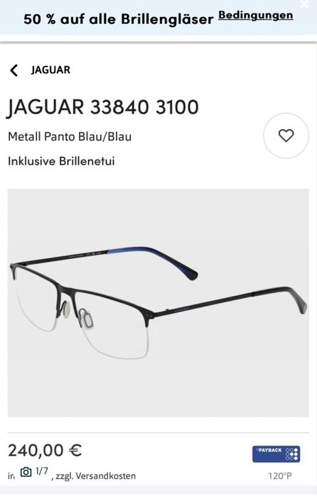 Rame ochelari JAGUAR 33840 3100 noi cu lentile demo prezentare