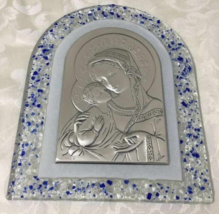 Cadoul perfect / Icoană Ag , sticlă Murano