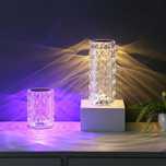 RGB LED настолна лампа, със сензорен димер, 3 степени на интензитет