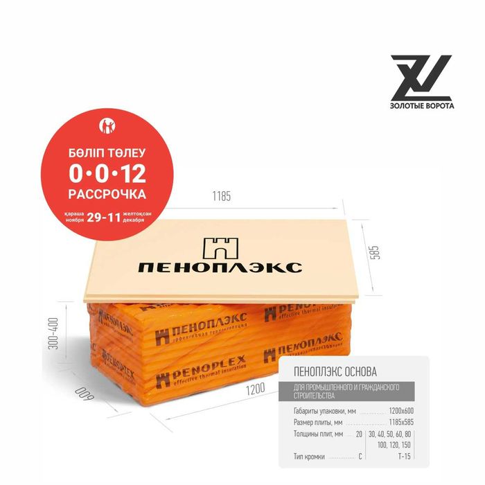Утеплитель пеноплэкс основа (пеноплекс)