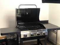 Gratar pe Gaz GoodHome Tippah 4, otel emailat, 7,2 kW!