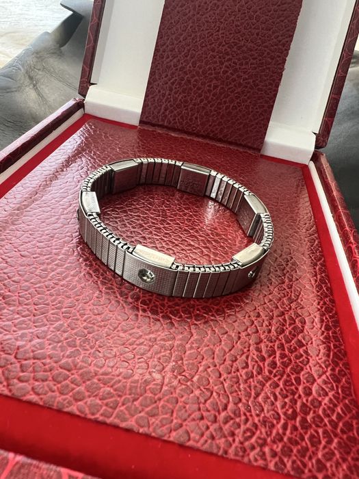 Bratara magnetica vintage MAGNOR otel inoxidabil,cu pietre decorative