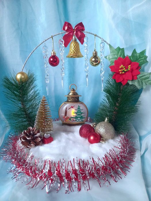 Поделка в школу или садик, новогодняя