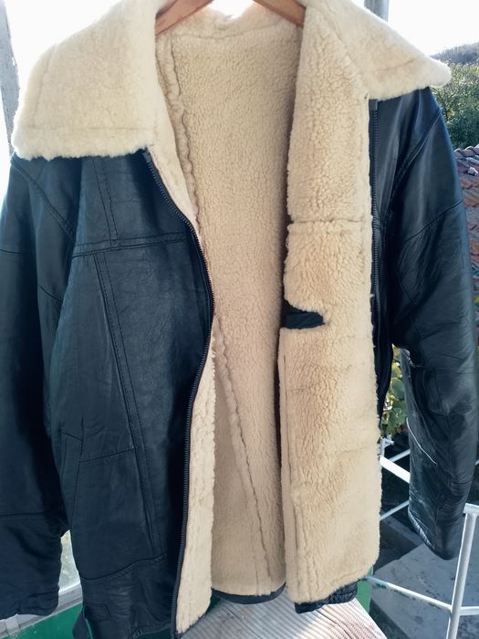 Кожено яке от естествена кожа отвън и отвътре