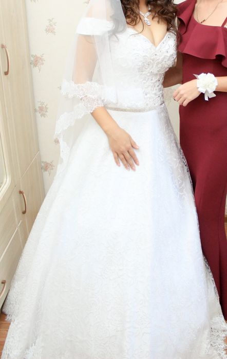 Шикарное свадебное платье