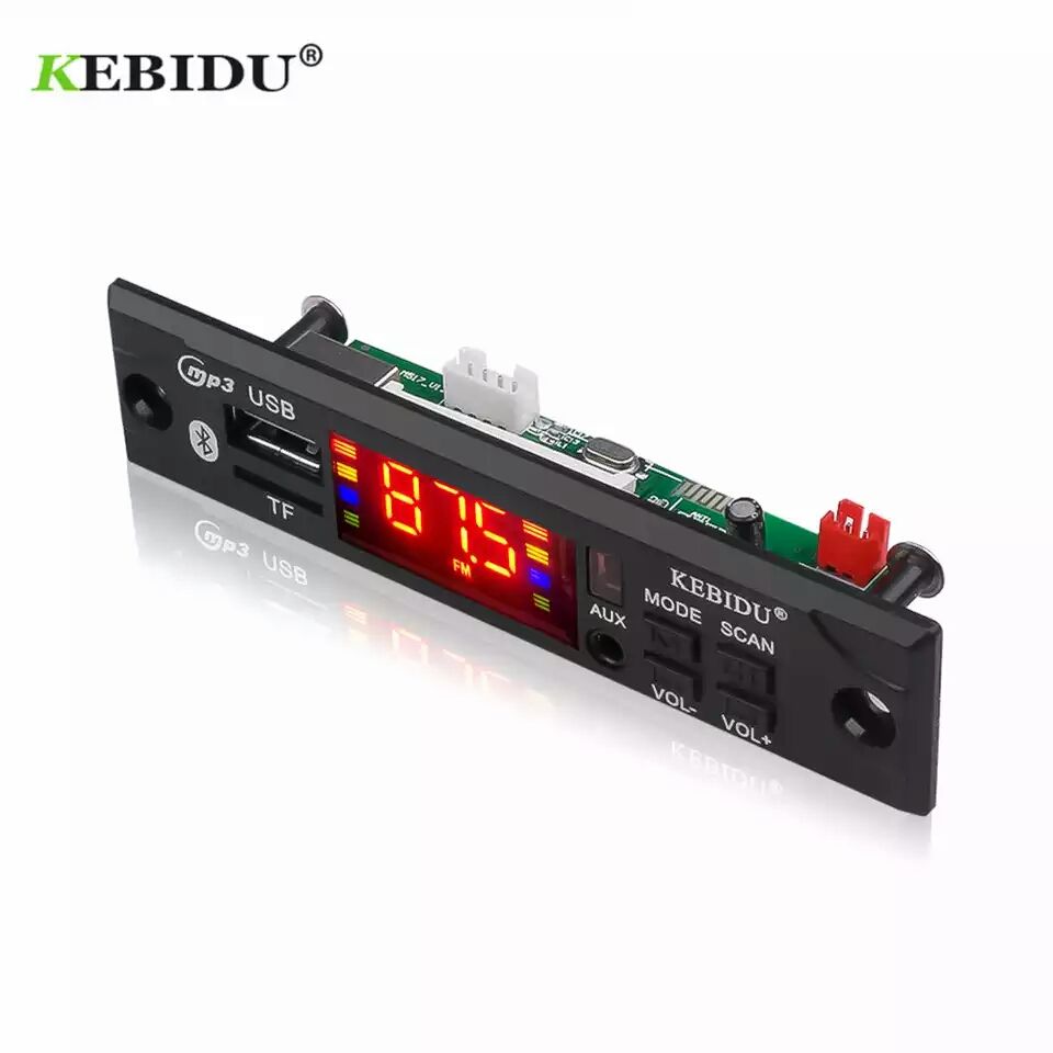 12V Aудио модул за вграждане KEBIDU Bluetooth 5.0 Fm /TF card /AUX