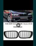 Inserții Grilă Reni Negru Lucios pentru BMW Seria 3 E46 2002-2005, 4 U