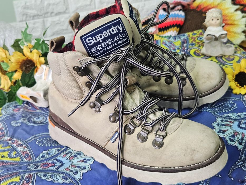 Superdry боти естествена кожа N38