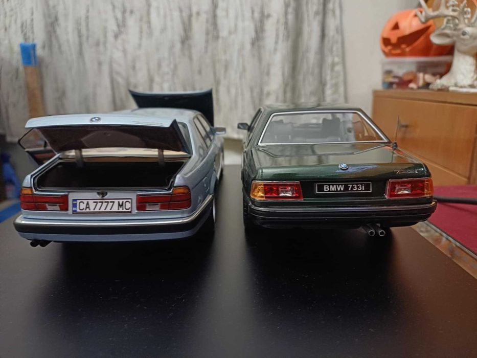 BMW E23 733i 1/18 1977г./тъмнозелен металик/KKscale 1 of 1000