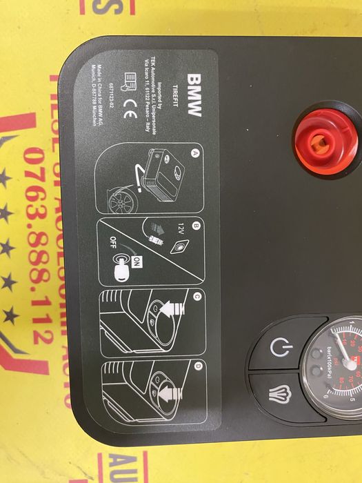 Compresor auto umflat roti masina original BMW 180 W 12V 6871123-02