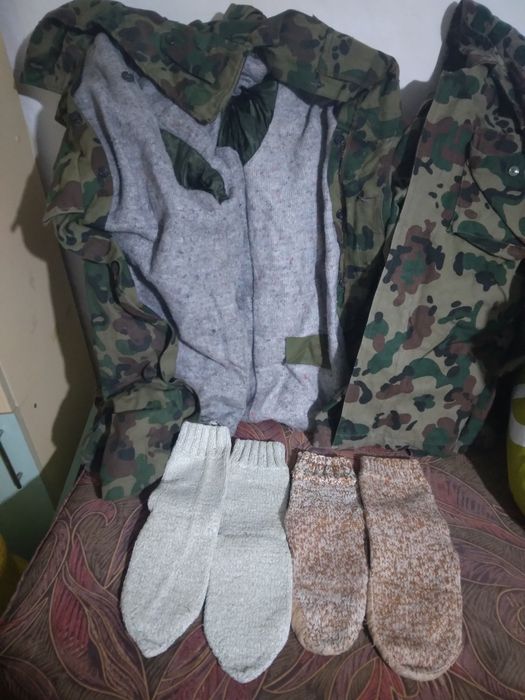 Scurtă iarnă, veston, ciorapi lână