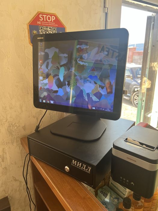 Продам моноблок, принтер и кассу