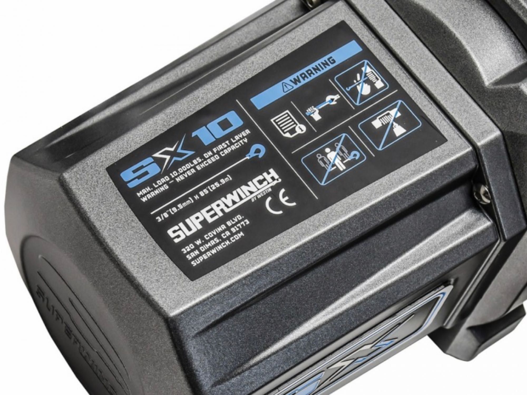 Troliu electric Superwinch SX10 cu cablu din otel 10000 lbs Off Road