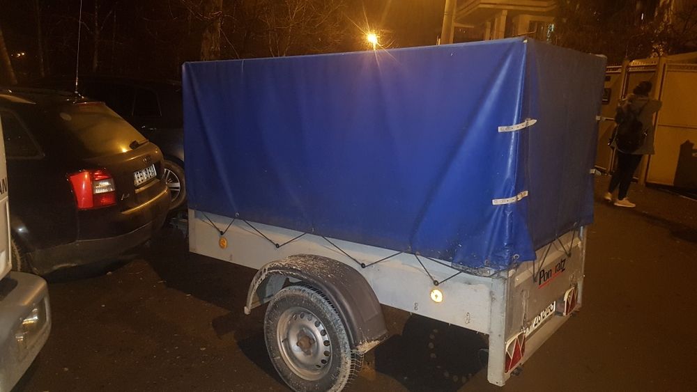 Inchiriez remorca 750kg 99 lei/zi platforma auto 4m transport auto r