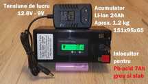 Acumulatori Li-ion LiPo barcuta  plantat barca electrica ancora sonar