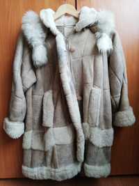 Зимно детско палто (агнешка кожа)