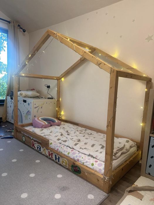Детско легло тип къщичка за матрак 140/70см