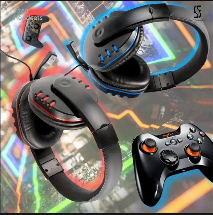 Căști Cu Fir 7260 Cu Microfon, Potrivite Pentru Jocuri, Divertisment,