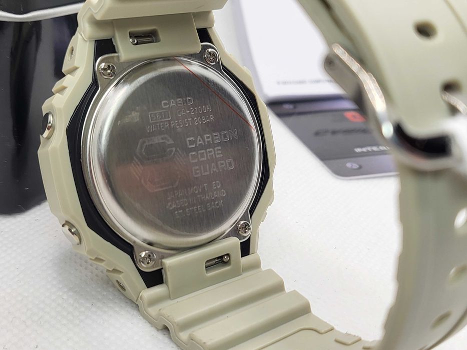 Ceas Sport Casio G-Shock GA-2100 5Aer Bej – Nou, Garanție 2 Ani