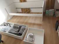 Vand saltea spuma 80*200 ÅFJÄLL Ikea și cadru pat 200*80  VIHALS