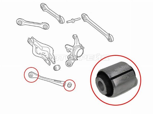 Сайлентблок BMW 1-Series 11-19 / 3-Series 11-19 / 2-Series 14- / 3-Ser