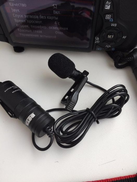 Микрофон петличный,капсюльный фирмы Бойя для фото и видео камер