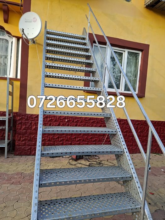 Confectionam scarii metalice zincate exterioare și pentru incendii , p