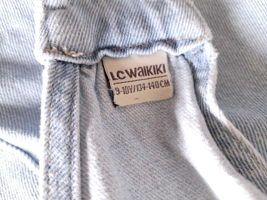 Set doua salopete de blugi pentru fetite de 5 - 8 ani