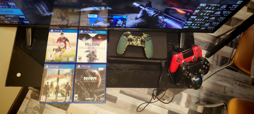 Ps4 slim 3 джойстика