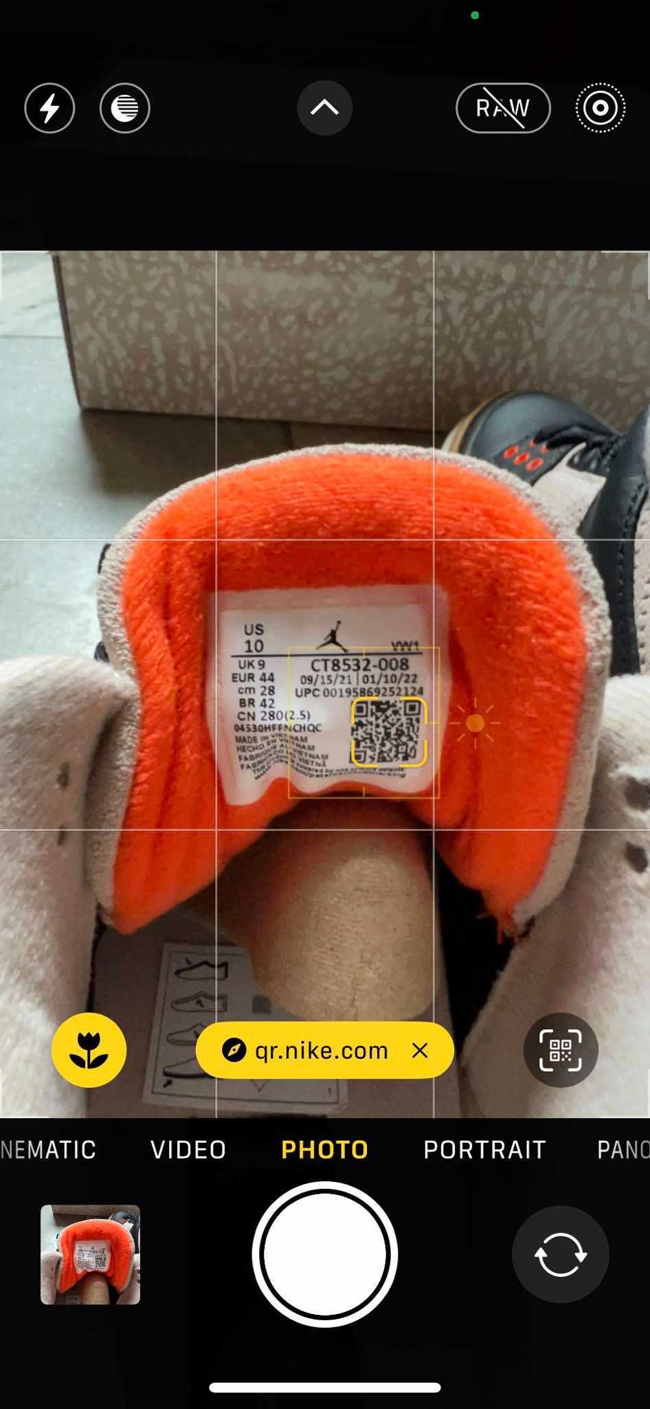 Jordan 3 Desert Elephant 44 Номер