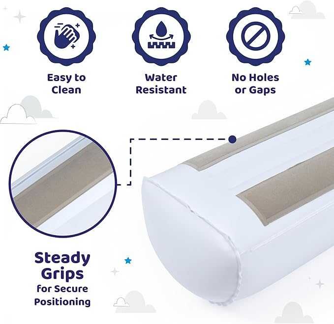 Set 2 protectii pat gonflabile (122 cm lungime)