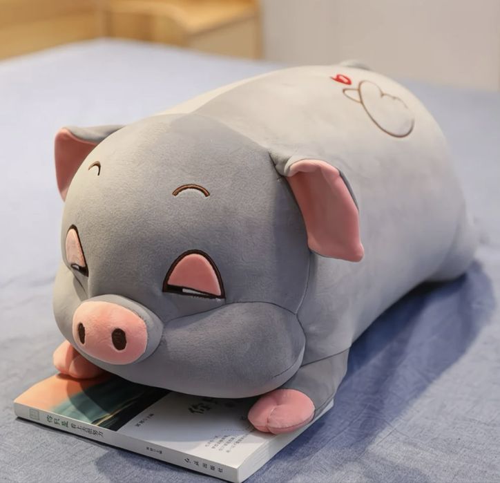 Мягкая игрушка сонная хрюшка