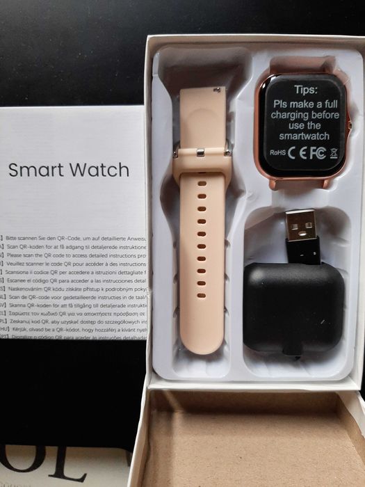 Smartwatch Ecran Mare HD, Apeluri, Sport & Notificări – iPhone/Android