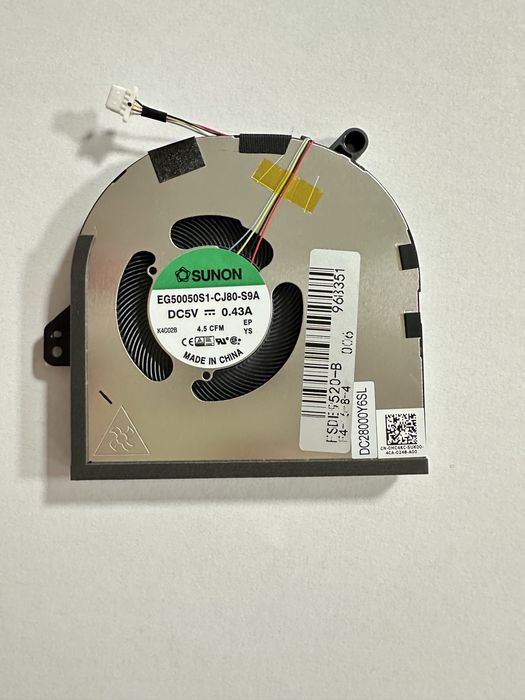 Cooler placa video laptop DELL DC28000Y6SL