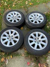 Vand 4 anvelope iarna Michelin ALPIN 5 cu jante aliaj Golf 6