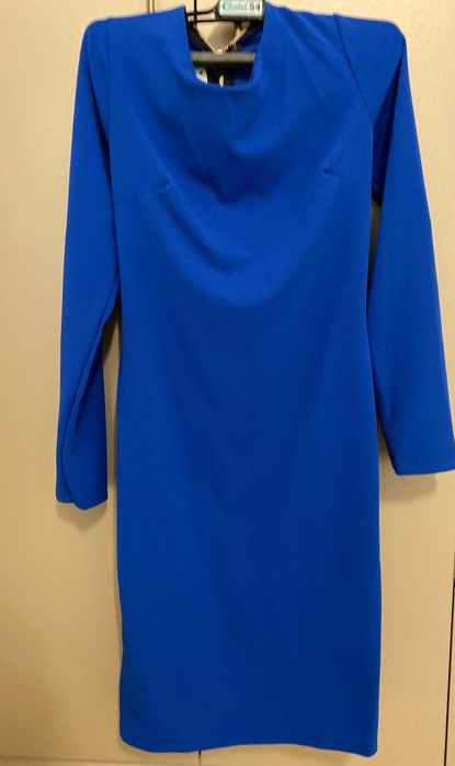 Rochie albastră cu fermoar la spate S