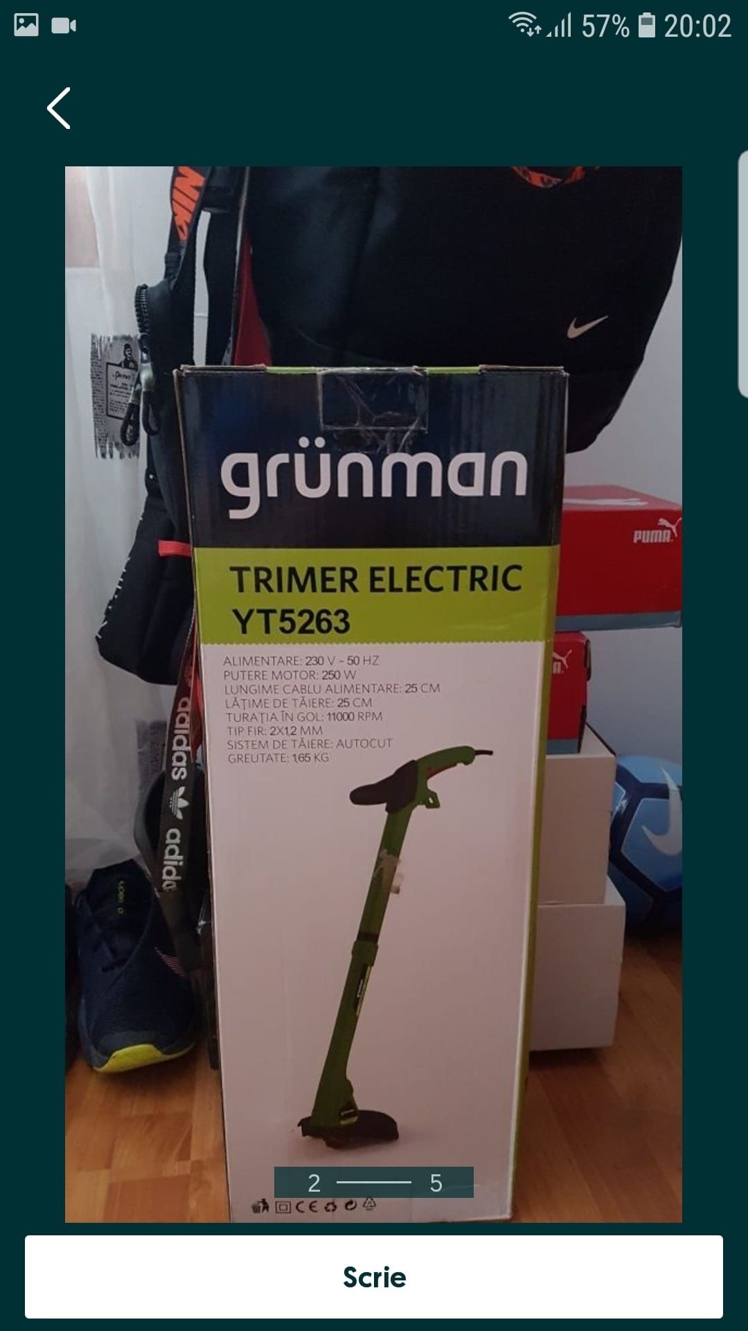 Trimer electric grunnman