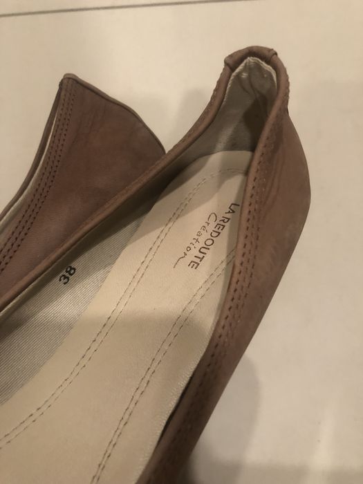 Balerini La Redoute, piele naturala, purtati de 2 ori, marimea 38