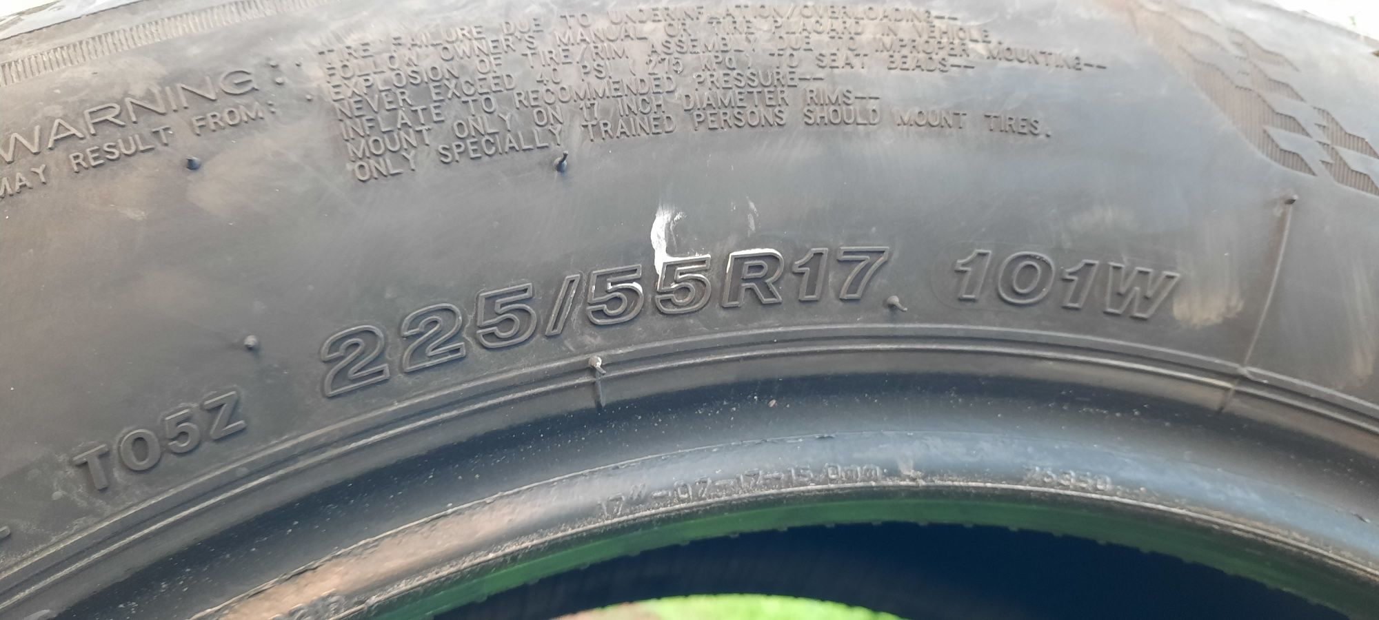 Летни гуми 225 55 17 Bridgestone DOT 18, 19 и 20 (2бр.) БАРТЕР ЗА 18ки