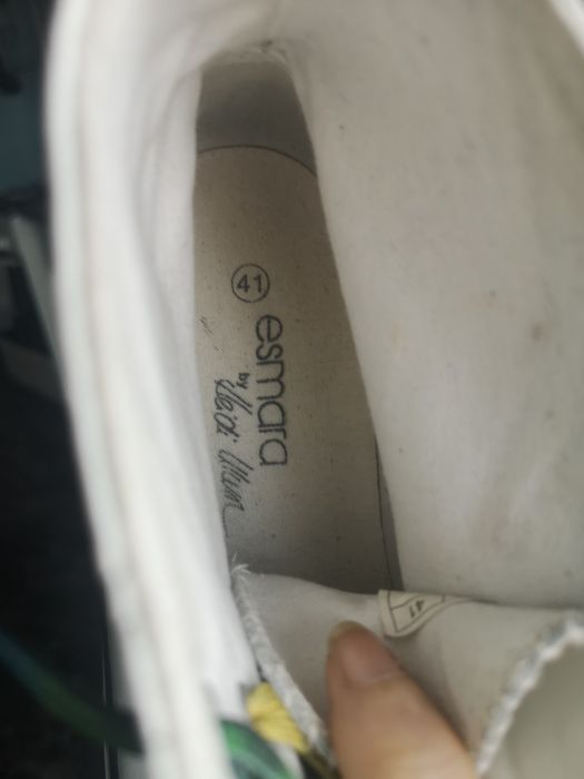 Heidi Klum. Pantofi sport piele naturalatip bascheti