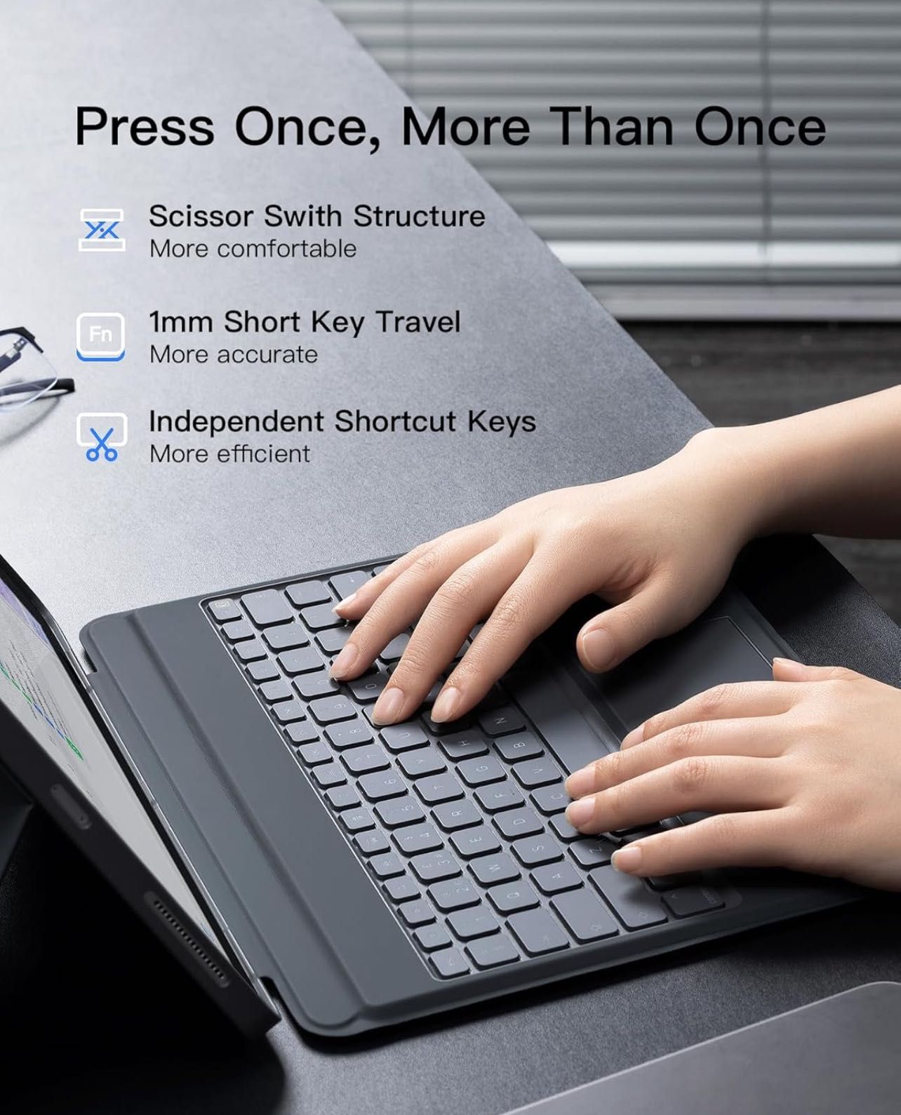 Inateck Keyboard Case for iPad Air 13 inch M3 2025/M2 2024