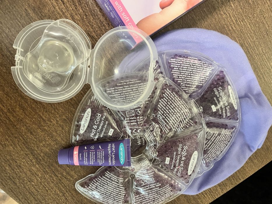 Терапия компреси за гърди Lansinoh и крем за зърна