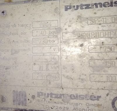 Putzmeister SP11 - машина за саморазливна замазка,бетон и торкрет