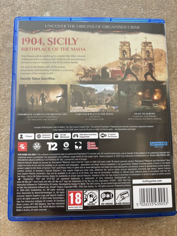 Mafia the old country Ps5