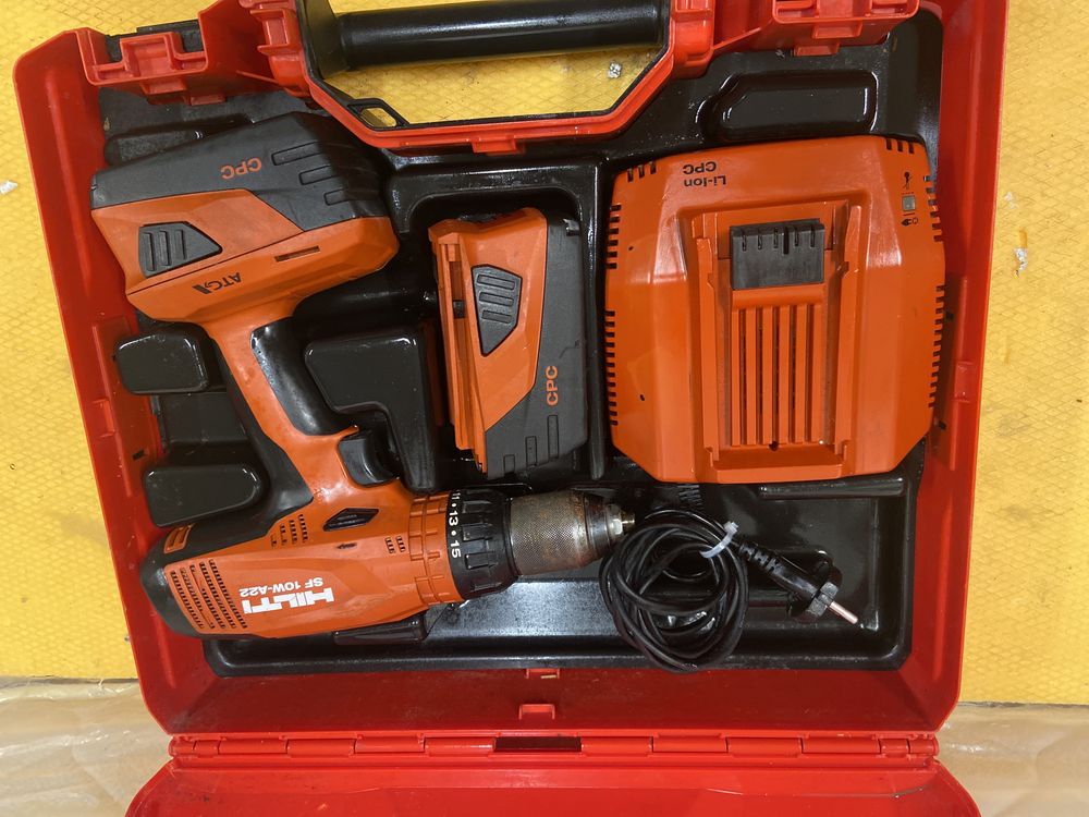 Hilti sf 10w a22 filetanta 4 viteze gaurit metal strans suruburi bosch